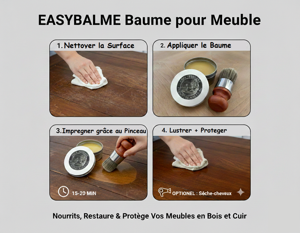EasyBalm – Le soin rénovateur naturel pour cuir & bois